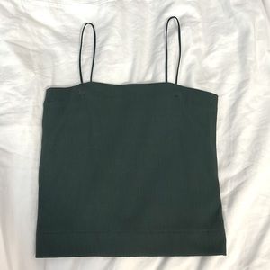 American Eagle crop top, size XS, color forest green